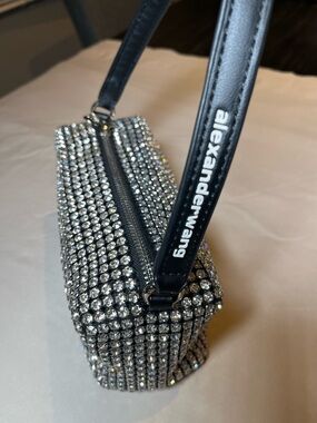 Alexander Wang Black Strap Crystal Mini Bag
